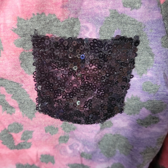 Kids small rainbow leopard high low top - Picture 6 of 6